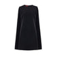 Black Wool Casual Dress