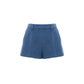 Blue Wool Shorts