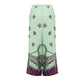 Green Silk Casual Pants