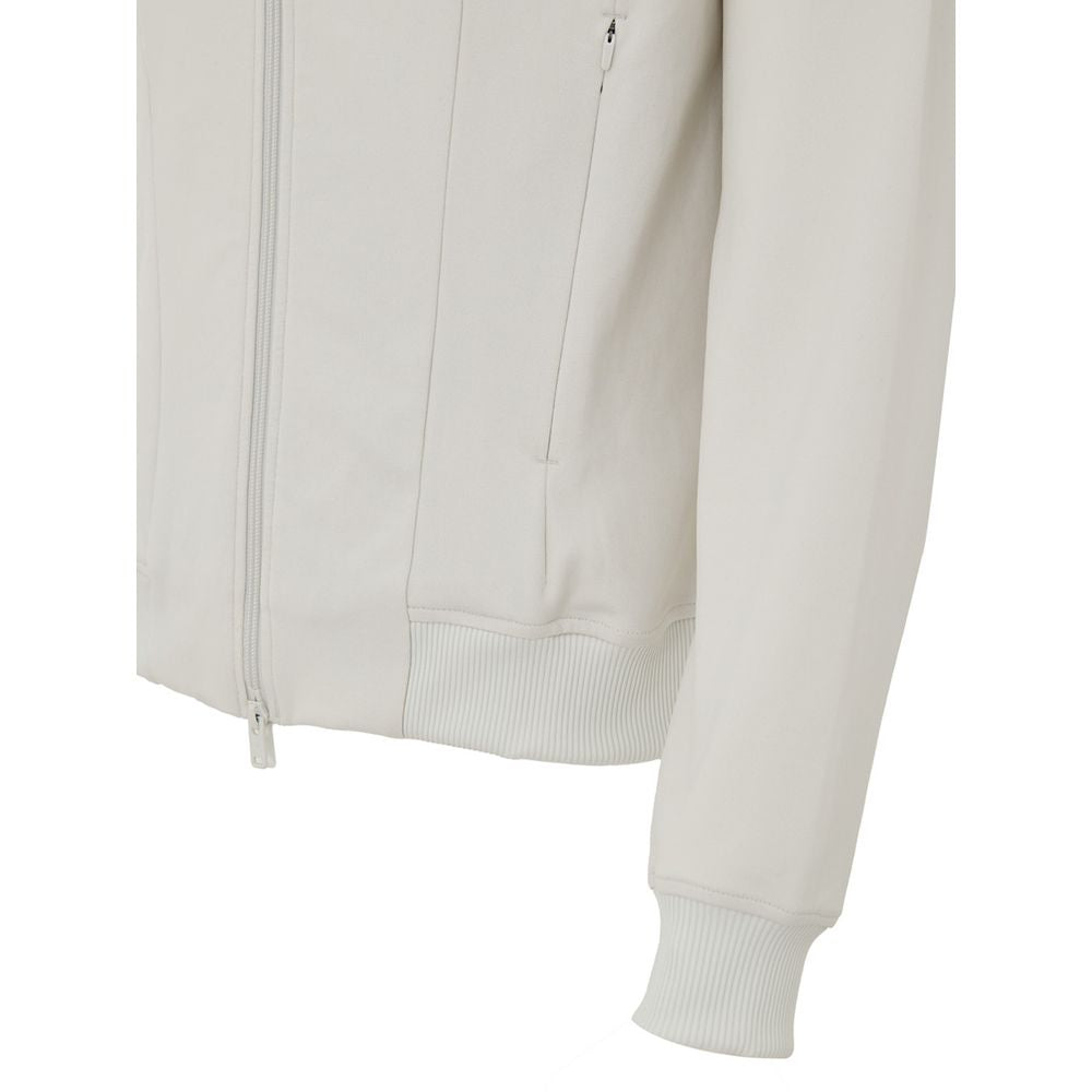 White Polyamide Hoodie