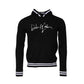 Black Hooded Logo Print Sweatshirt Sweater