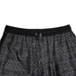 Gray Black Silk DG Logo Men Bermuda Shorts