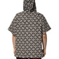 Brown White DG Logo Short Hoodie Sweater