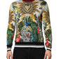 Tropical Heart Crown Silk Pullover Sweater
