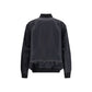 Black Nylon Bomber