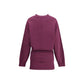 Purple Cotton Casual Dress