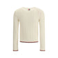 Cream Fleece Wool Sweatshirt
