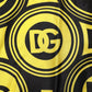 Yellow Silk Silver DG Logo Geometric T-shirt
