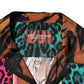 Multicolor Silk Tiger Print Hawaiian T-shirt