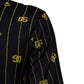Black Logo Jacquard Knitted Polo Shirt T-shirt