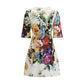 Multicolor Cotton Casual Dress