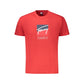 Red Cotton Men T-Shirt