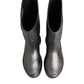 Black Argento Pull On Rain Boots Shoes