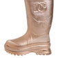 Rose Gold Rubber Pull On Rain Boots  Shoes