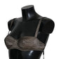 Elegant Brown Stretch Bra Womens Underwear