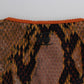Elegant Snake Print Crewneck Tee