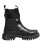 Black Gold DG Logo Trekking Calf Boots Shoes