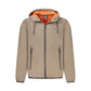 Brown Polyester Men Jacket