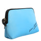 Blue Nylon DG Logo Print Clutch Zip Pouch Bag