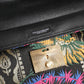 Multicolor Jacquard Floral Document Briefcase Bag