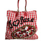 Red I Love Pizza Rhinestone Embellished Tote Bag