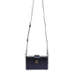 Blue DG BOX Lambskin Leather Crossbody Strap Bag