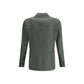 Bicolor Fleece Wool Blazer