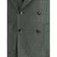 Bicolor Fleece Wool Blazer