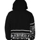 Black Bandana Hooded Men Sweatshirt Sweater