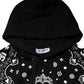 Black Bandana Hooded Men Sweatshirt Sweater