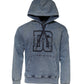 Blue Cotton Blend Hooded Sweatshirt Sweater