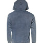 Blue Cotton Blend Hooded Sweatshirt Sweater