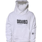 White DG Vib3 Hooded Men Sweatshirt Sweater