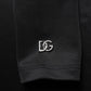 Black Polyester Turtleneck Pullover Sweater