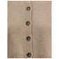 Beige Cashmere Cardigan