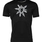 Black Sacred Heart Cotton Crew Neck T-shirt