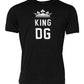 Black DG King Crown Cotton Crew Neck T-shirt