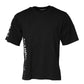 Black Logo Print Cotton Men Crew Neck T-shirt