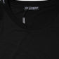 Black Cotton Crew Neck Short Sleeves T-shirt