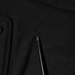Black Embossed Logo Cotton Crew Neck T-shirt
