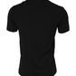 Black Modal Men Crew Neck Underwear T-shirt