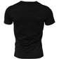 Black Cotton Crewneck Short Sleeves T-shirt