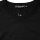 Black Cotton Crewneck Short Sleeves T-shirt