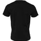 Black Cotton Crew Neck Short Sleeves T-shirt