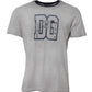 Gray DG Graphic Print Cotton Crewneck T-shirt