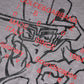 Gray Graphic Print Cotton Crew Neck T-shirt