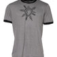 Gray Sacred Heart Cotton Crew Neck T-shirt