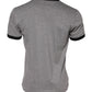 Gray Sacred Heart Cotton Crew Neck T-shirt