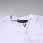 White Logo Crew Neck Short Sleeves T-shirt