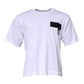 White Logo Crew Neck Short Sleeves T-shirt